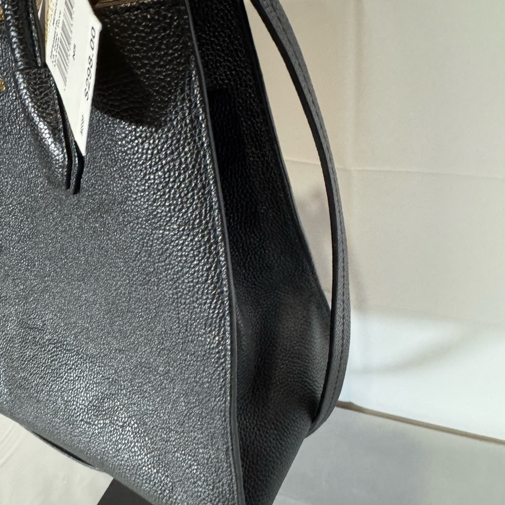 Michael Kors Black Mercer Leather Large Convertible Tote with strap NWT - Picture 6 of 16